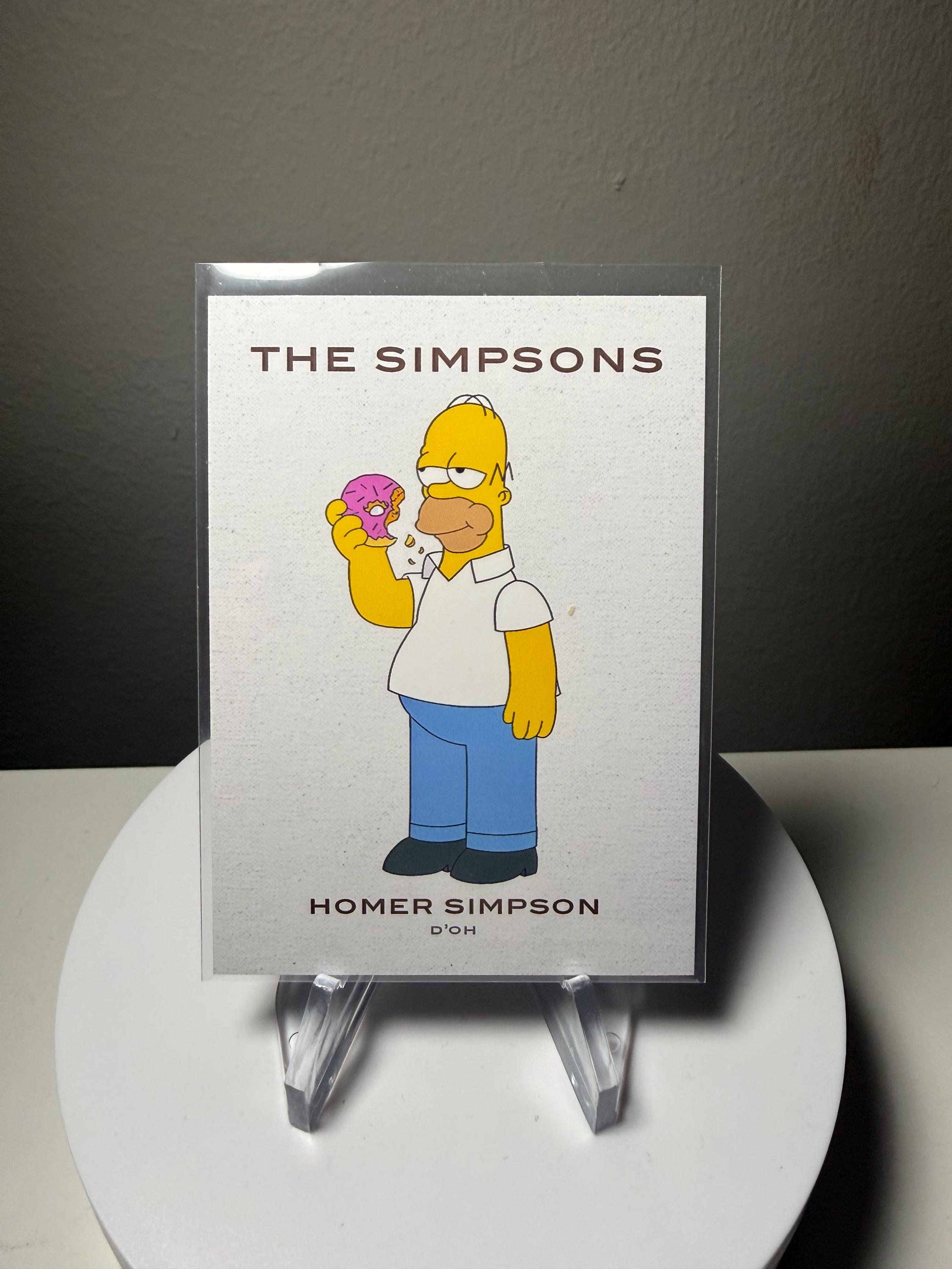 Simpsons Reference Card Custom Homer Simpson Card - Etsy Canada