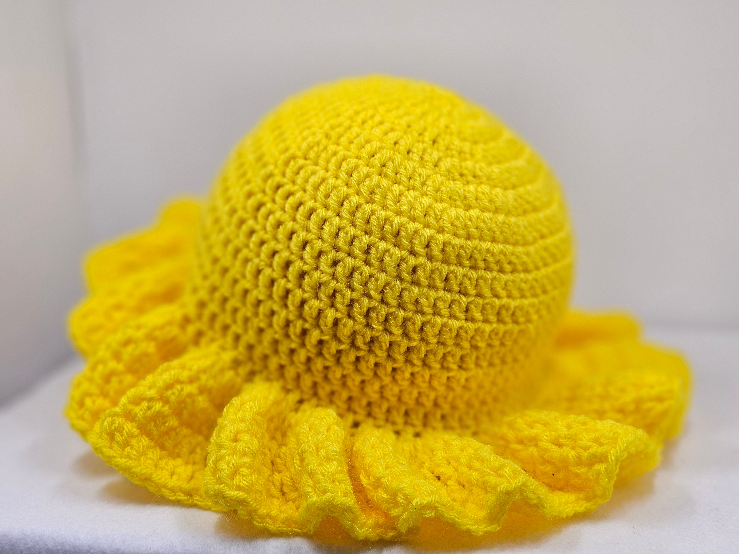 Beach Wave - Crochet Ruffle Hat, Crochet Beanie, Fall Fashion, Ruffle ...