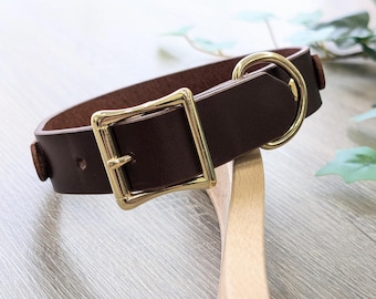 Custom Leather Dog Collar - Gift for Dog