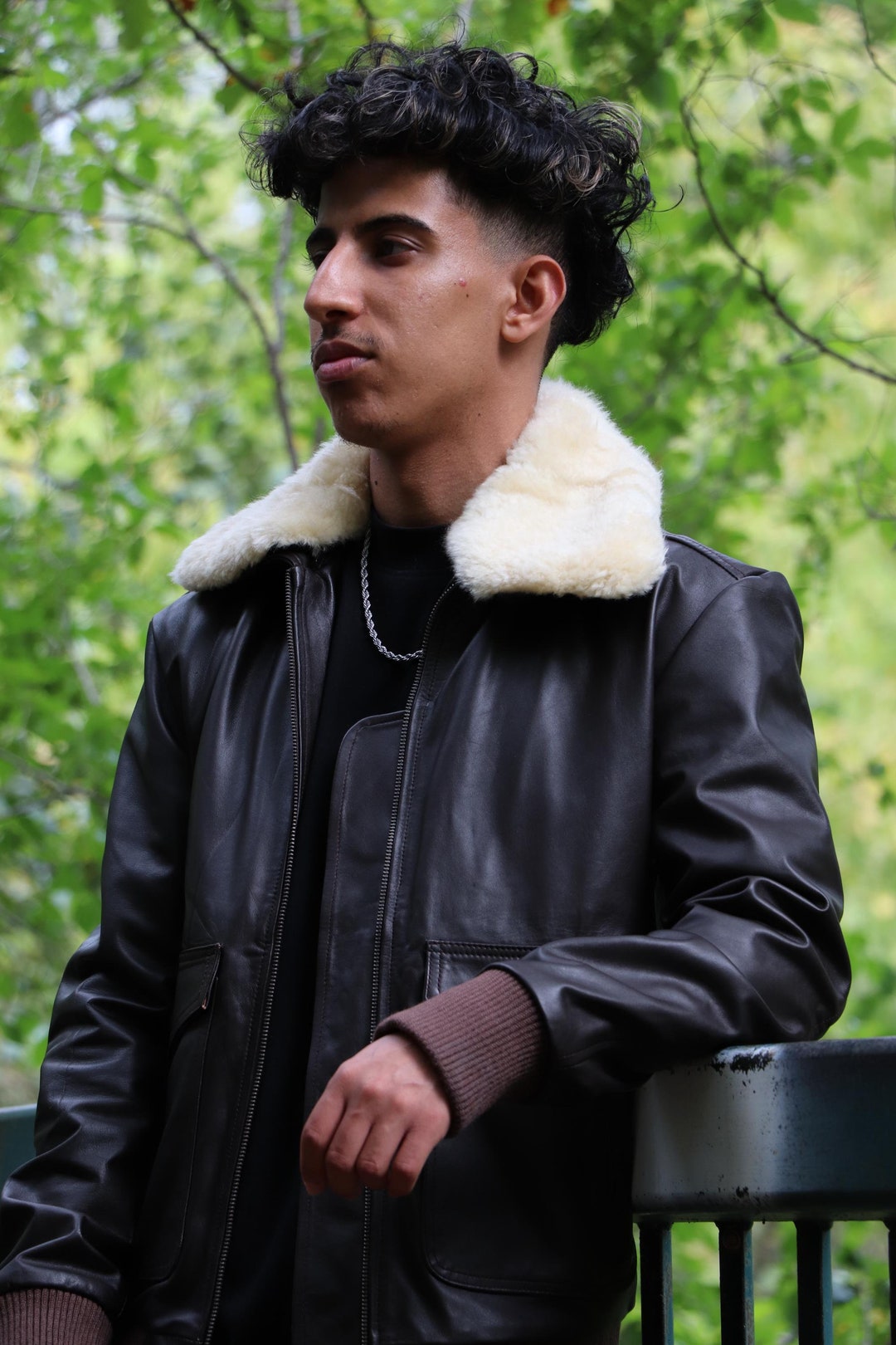 Asos Design Pilotenjacke Herren Asos Asos Design Kunstleder Jacke