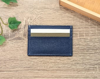 Handmade Full Grain Leather Card Holder: RFID Blocking Wallet