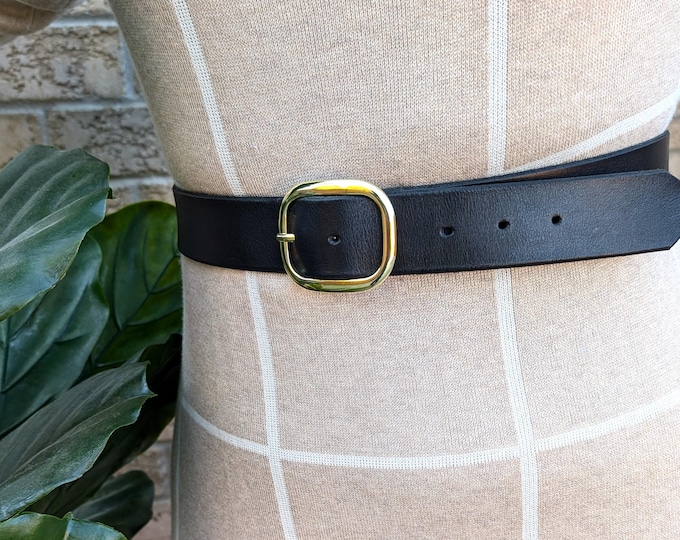 Personalized Leather Belt for Women - Custom Leather Belt, Handcrafted Full Grain Belt, Women's Leather Belt