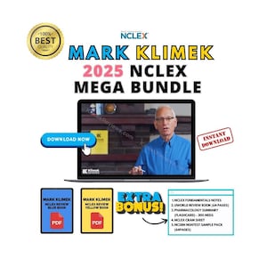Mark Klimek 2025 Next Gen NCLEX Review Mega Bundle _ Najnowsze wykłady wideo i przewodniki PDF