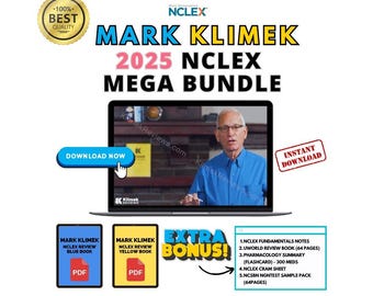 Mark Klimek 2025 Next Gen NCLEX Review Mega Bundle _ Latest Video Lectures & PDF Guides