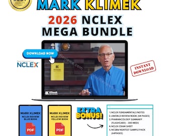Mark Klimek 2026 Next Gen NCLEX Review Mega Bundle _ Latest Video Lectures,PDF Guides & More