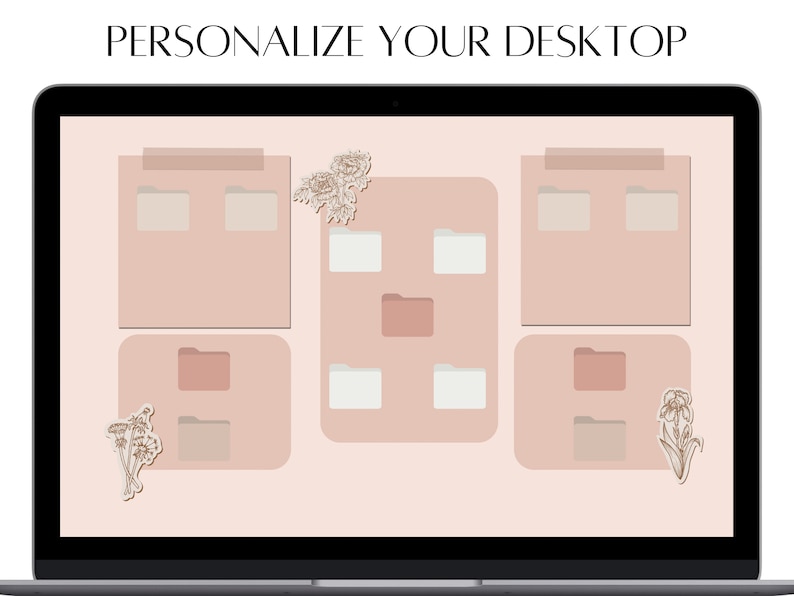 60 Neutral Desktop Folder Icons Pink Beige Neutral Tones - Etsy