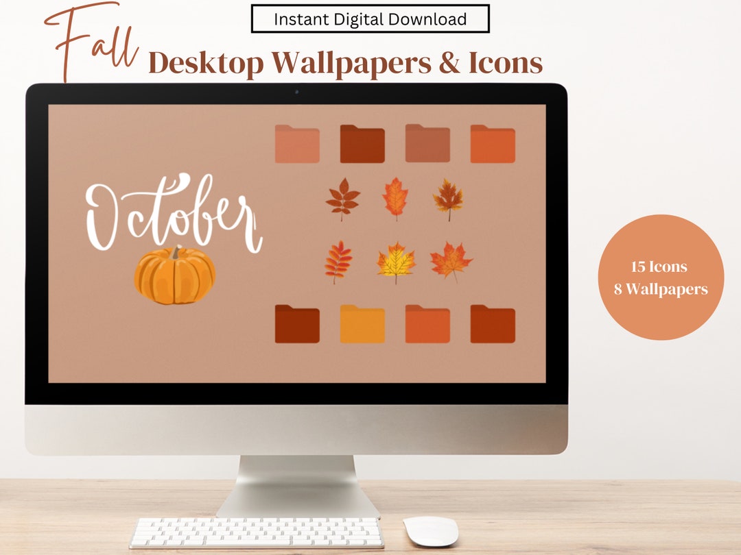 Fall Theme File Folder Desktop Wallpapers & Folder Icons, Fall Wallpapers, Fall Folder Icons ...