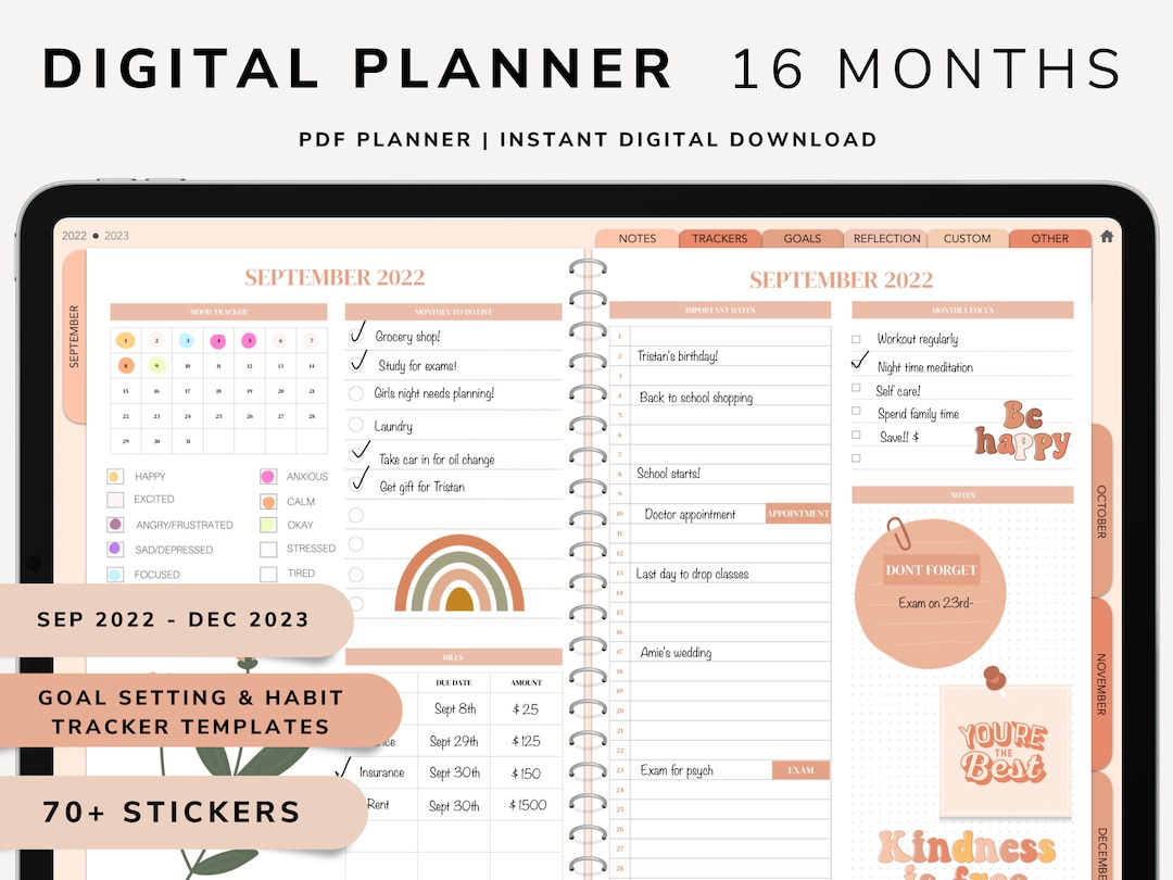Digital Planner, Goodnotes Planner, Downloadable Planner, Notability