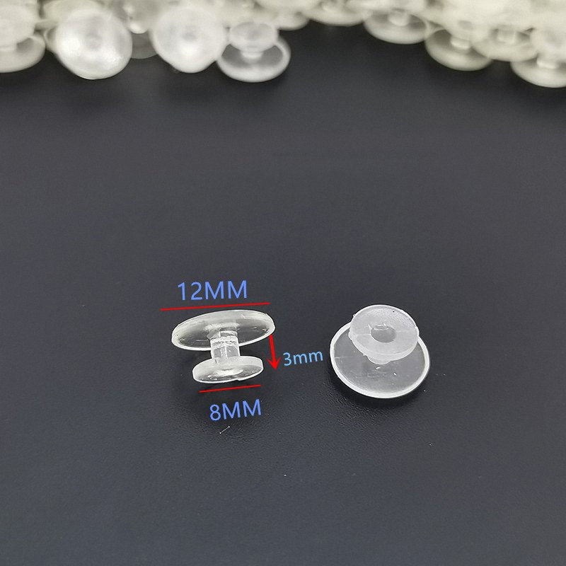 100 DIY CROCS Charm Transparent Back Buttons Make Your Own Shoe Clear  Buttons