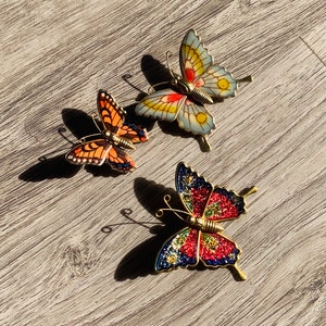 Alfileres de mariposa bohemios vintage