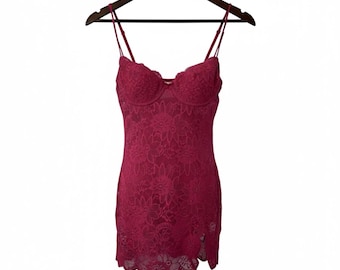 chinese dress ladies PinkBlush Burgundy Lace Overlay Wrap Dress