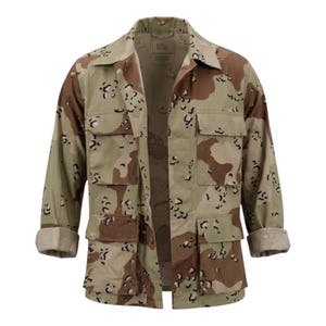 Y2K Authentic Desert Camo Gorpcore Utility Jacket | Vintage XS Army Core Grunge Vibe