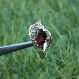 Garnet Ring 925 Sterling Silver Ring January Birthstone Ring wedding Ring Oval Gemstone Ring Handmade Jewelry Ring Anniversary Gift for her