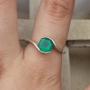 Green Onyx Silver Ring Sterling Silver Onyx Ring Silver Ring Onyx Ring 925 Sterling Silver Onyx Ring 925 Sterling Silver Onyx Ring gift her