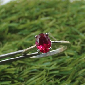 Ruby Ring,  Engagement Ring, July Birthstone Ring, Unique Ring, Ruby Oval Cut Stone Ring, Handmade Ring, Wedding Ring, Gift For her .