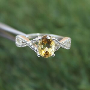 Natural Citrine Silver Ring Handmade Ring 925 Sterling Silver Ring Wedding Ring November Birthstone Citrine Jewellery Statement Ring gift