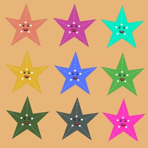 Starfish Clipart, Starfish PNG, Starfish SVG, Starfish Silhouette, Starfish Cut files, Starfish Design, Starfish Digital Download