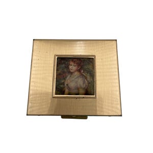 Étui compact vintage Renoirs pour fille avec image et miroir Renoirs