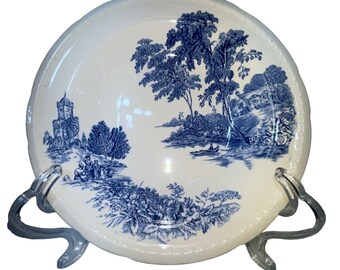Swinnertons Staffordshire England The Ferry Blue & White Transferware Bowls