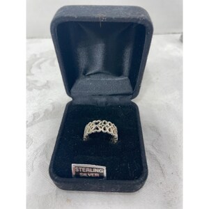 Vintage Sterling Silver Heart 2000 Ring Size 6.5 Millenium 925