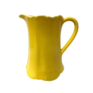 Yellow Pitcher Redwing Pottery Mustard Yellow
