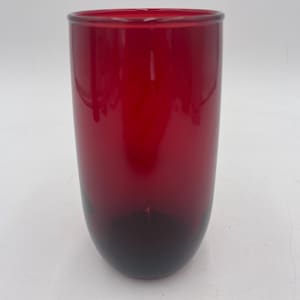 ヴィンテージ ルビーレッドガラスタンブラー アンカーホッキング バーウェア ウォーター