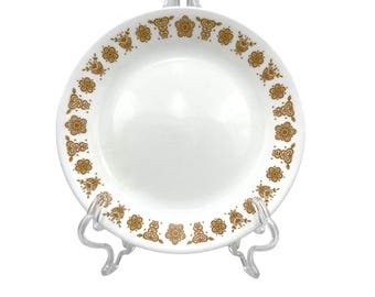 Corelle Butterfly Gold Vintage Dinner Plate Floral Pattern 10.25"