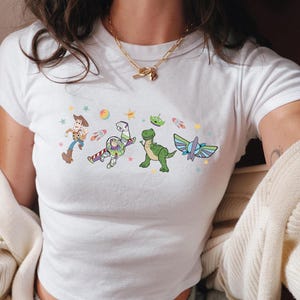 Toy Story Baby Tee, Woody Buzz Lightyear Rex Baby Tee, Disneyland Baby Tee, Toy Story Shirt image 1