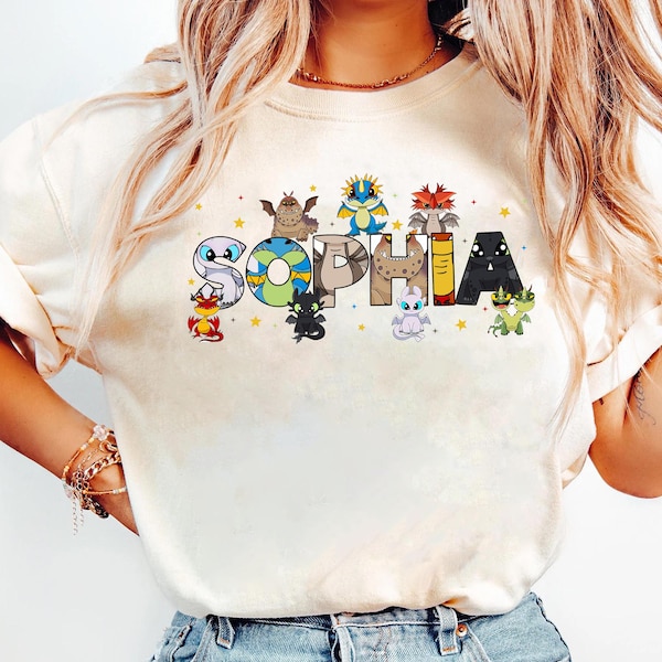 Personalized Toothless Characters Shirt, Light Fury, Magic Kingdom Shirt