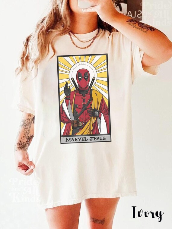 T-shirt Personnalisé Deadpool Et Wolverine Marvel - Coton, Fait Main Au Royaume-Uni, Neuf