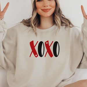 Valentines Day Sweatshirt, XOXO Sweatshirt, Valentines Shirt, Love Sweatshirt, Valentines Day Shirts for Women, Valentines Day Hoodie