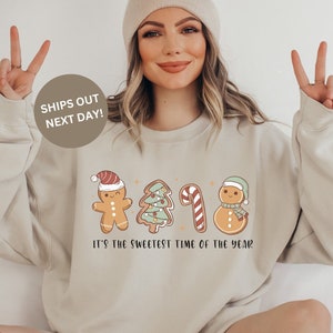 Christmas Gingerbread Cookie Sweatshirt, Gingerbread Lover Gift, Xmas Shirt, Christmas Matching Sweatshirt, Christmas Holiday Gift