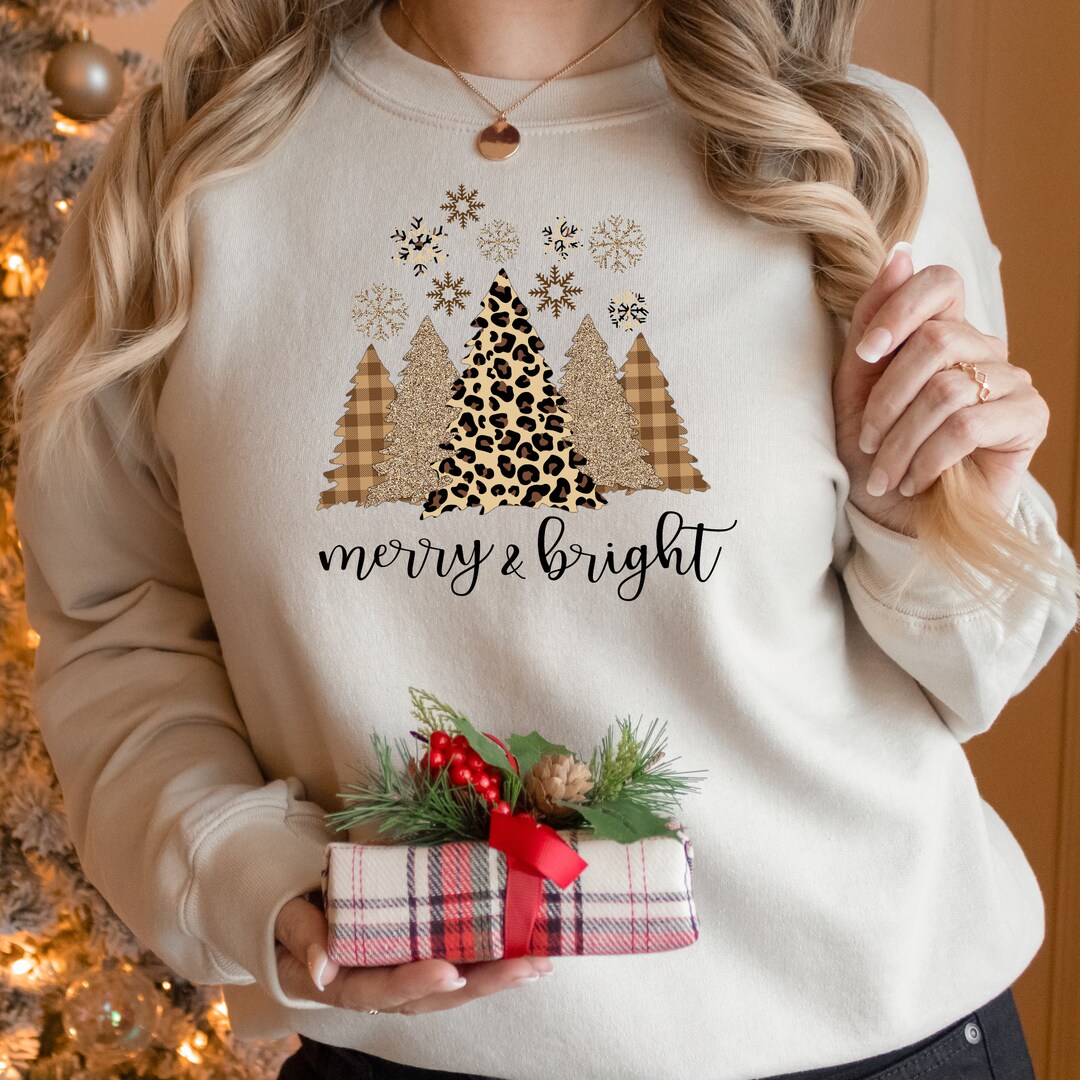 CHRISTMAS TREES MINERAL GRAPHIC SWEATWHIRTS