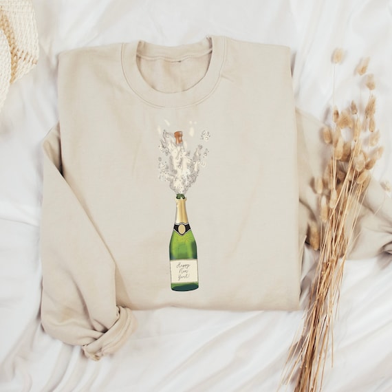 Champagne Cheers Sweatshirt, Cheers Sweatshirt, New Years Eve Sweatshirt Celebration Sweatshirt, New Years Sweater, Happy New Year