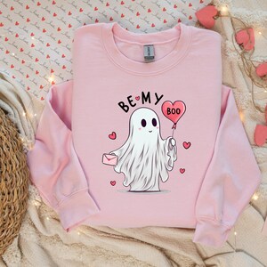 Be My Boo Sweatshirt, XOXO Sweatshirt, Valentines Day Hoodie, Women Valentines Day Sweatshirt, Heart Sweatshirt, Ghost Sweater