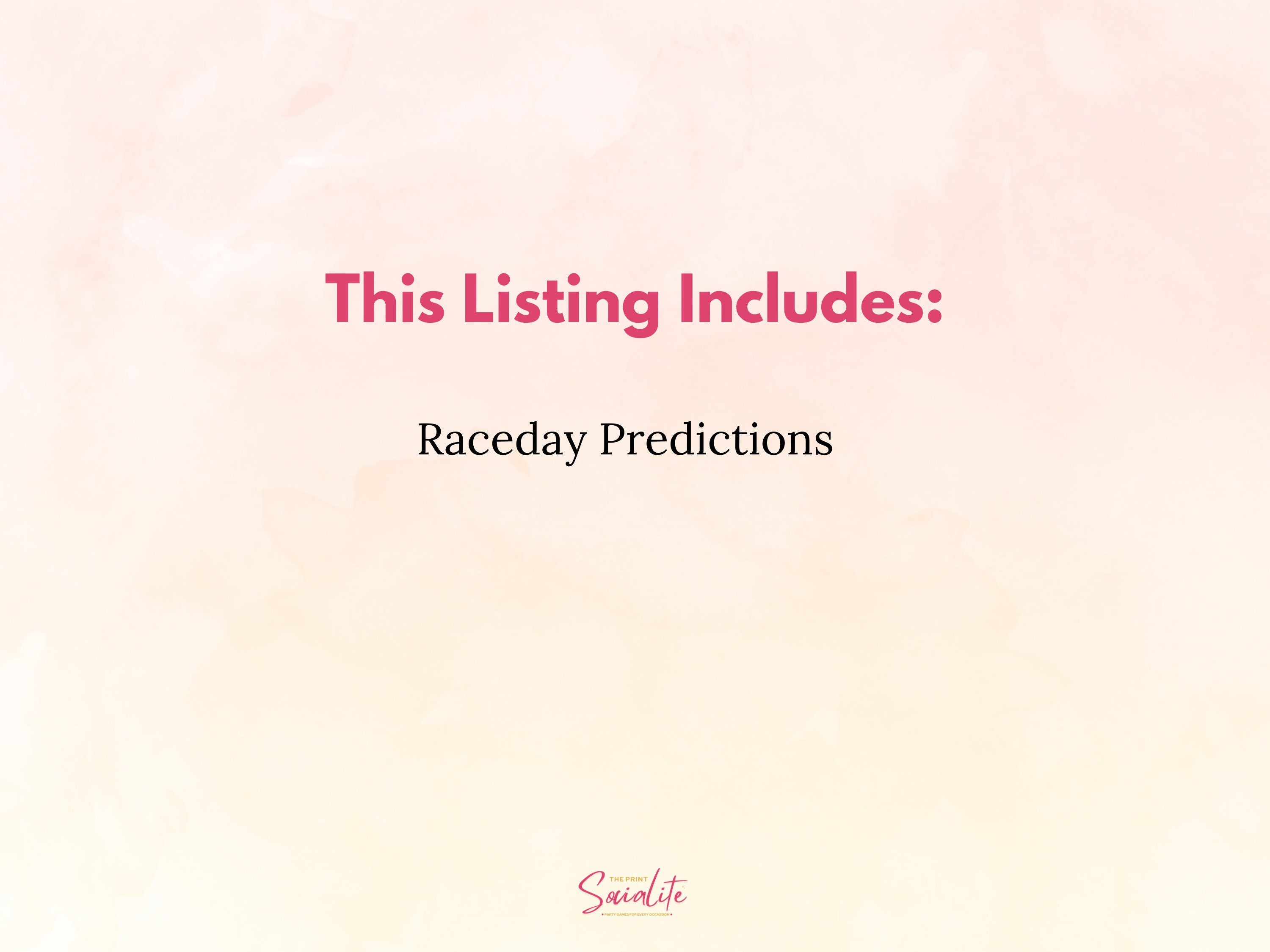 Raceday Predictions, Car Racing Party Game, Motorsports Activity, Race ...