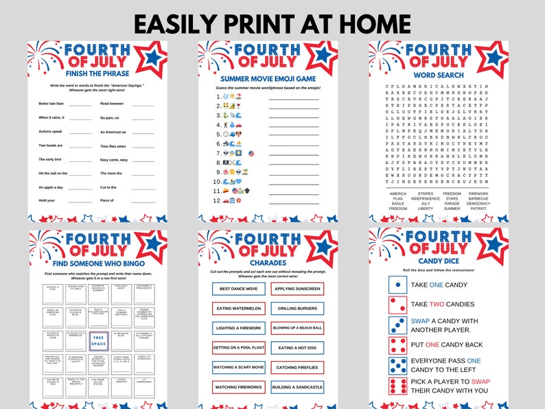 july 4 party games