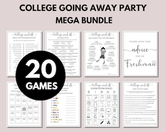 College Trunk Party Games, College Going Away Party Games, Printable Game Bundle, College Send Off, College Farewell Games, University- CTP1