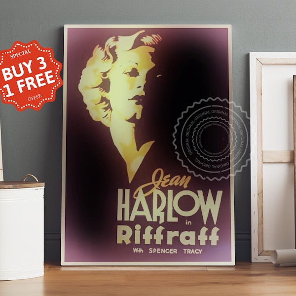 Riffraff Movie Poster Canvas, Retro Vintage Movie Poster, Canvas Wall Art, Movie Art, Movie Lovers Gifts
