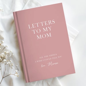 Cartas para minha MÃE Diário, presente memorial para a mãe, presente para o luto, diário de luto, diário personalizado, caderno personalizado