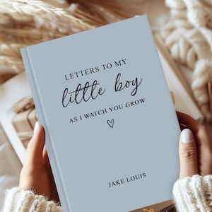 Cartas a mi hijo, cuaderno de cartas a mi niñito, libro de recuerdos para bebés, diario infantil para niños, libro de recuerdos personalizado, cartas de cumpleaños