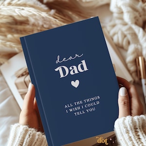 Querido papá, cartas para mi papá, diario, regalo conmemorativo para papá, regalo para el duelo, diario de duelo, diario personalizado, cuaderno de duelo, cuaderno de pérdida