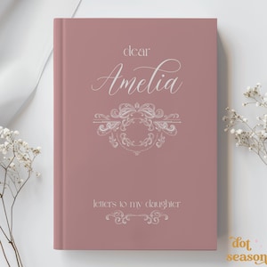 Diario personalizado "Cartas a mi hija", diario personalizado con el nombre de mi querida hija, regalo para mamá primeriza, regalo para hija, hija recién nacida, baby shower