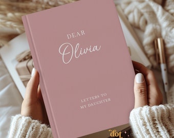 Letters to My Daughter Personalized Journal, Custom Dear Daughter Name Journal, New Mom Gift, Gift for Daughter, Newborn Daughter, Christmas