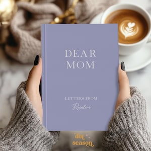 Cartas para mamá, cuaderno para mamá, libro de recuerdos personalizado para mamá, cuaderno personalizado para querida mamá, regalo para mamá de parte de los niños, regalo de Navidad