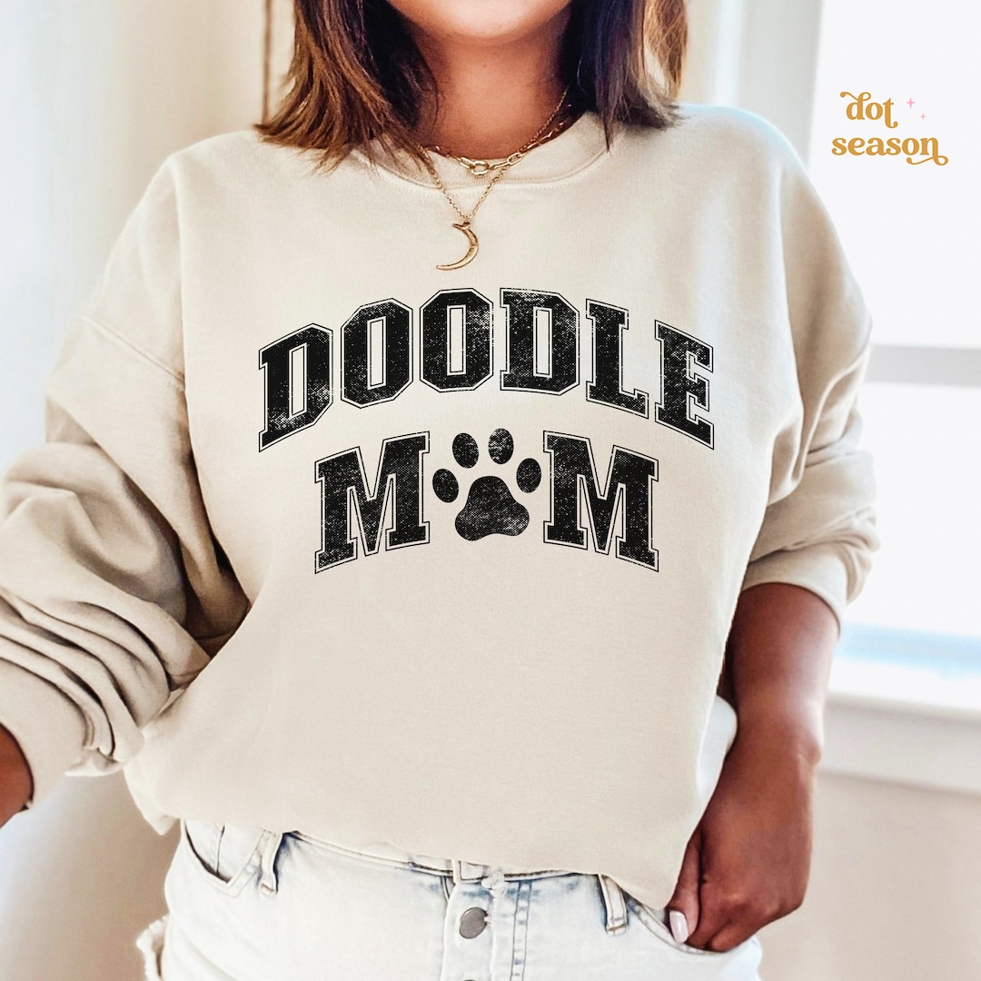 Custom Golden Doodle Mom Sweatshirt, Custom Doodle Mom Sweater 2D0807 main image 1