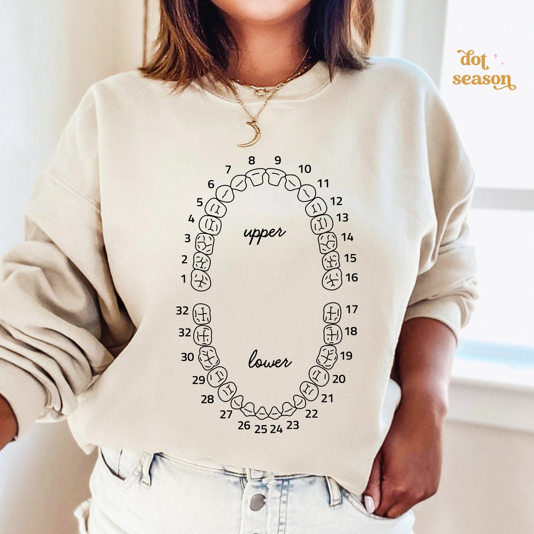 Dental Hygiene Gifts, Teeth Dental Hygiene Sweatshirt, Dental Hygiene
