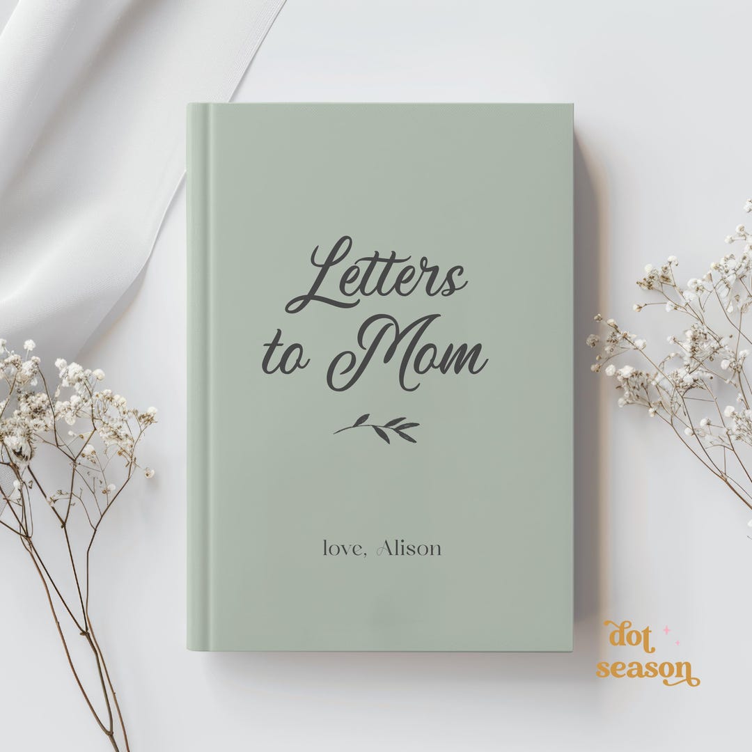Mom Notebook Design Letters to Mom, MOM Notebook, Custom Mom Memory Book, Personalized Dear ...