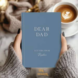 Cartas para papá, cuaderno para papá, libro de recuerdos personalizado para papá, cuaderno personalizado para papá, regalo para papá de los niños, regalo de Navidad