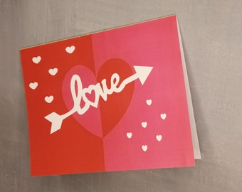 Printable LOVE card - Instant Download - PDF Template